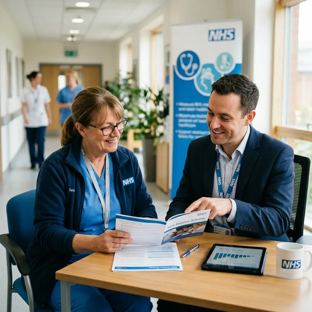 NHS pension accountant discussing pension tax matters